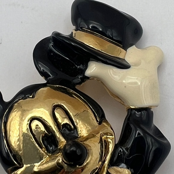 Vintage Disney Napier Mickey Mouse Top Hat Brooch - Picture 10 of 10